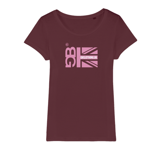 Pink Flag Organic Jersey Womens T-Shirt
