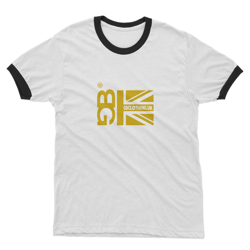 Mustard Flag Adult Ringer T-Shirt
