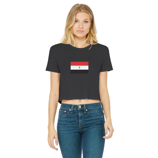 Red Republic Classic Women's Cropped Raw Edge T-Shirt
