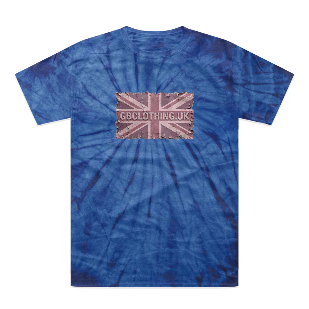Distressed Pink Tonal Spider Tie-Dye T-Shirt
