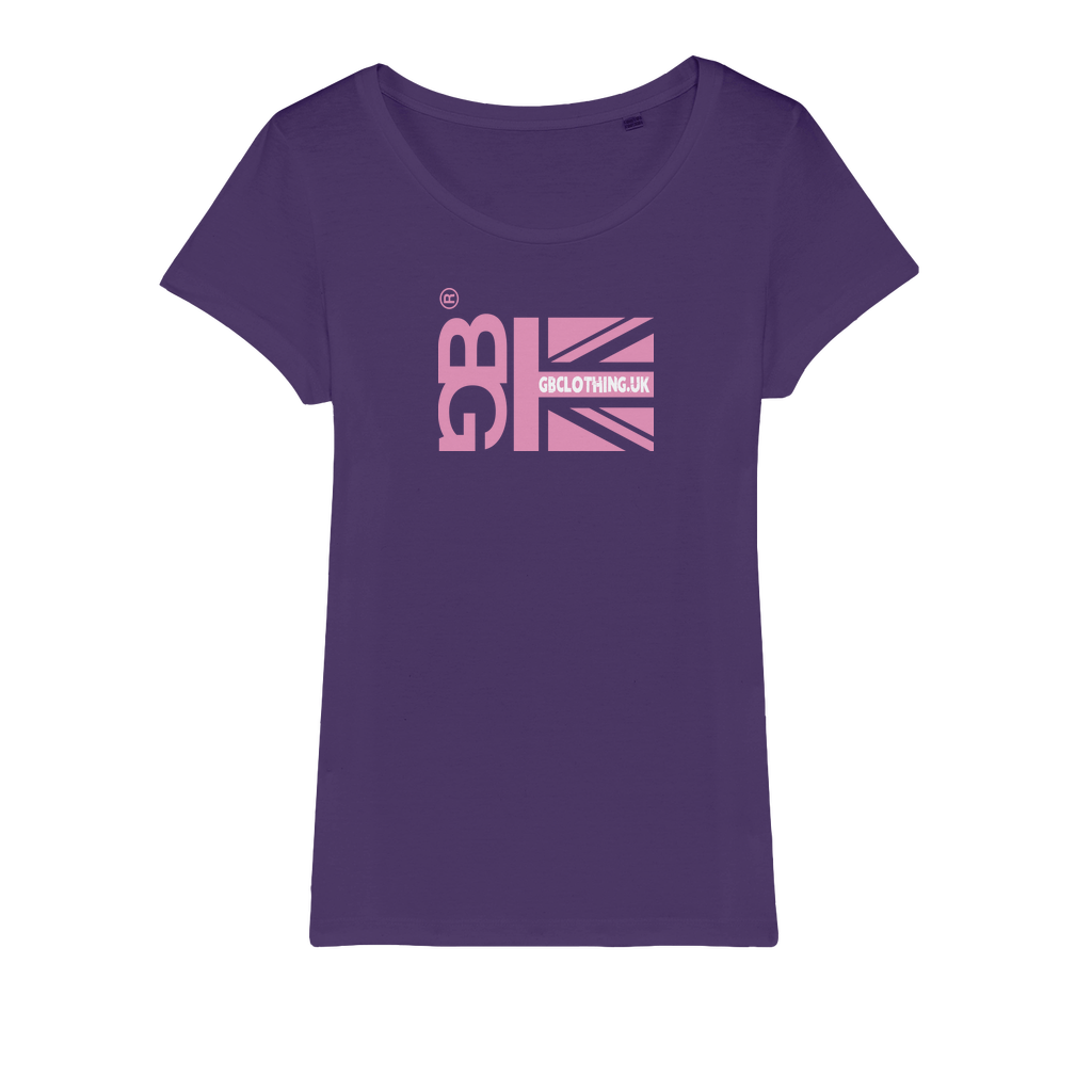 Pink Flag Organic Jersey Womens T-Shirt