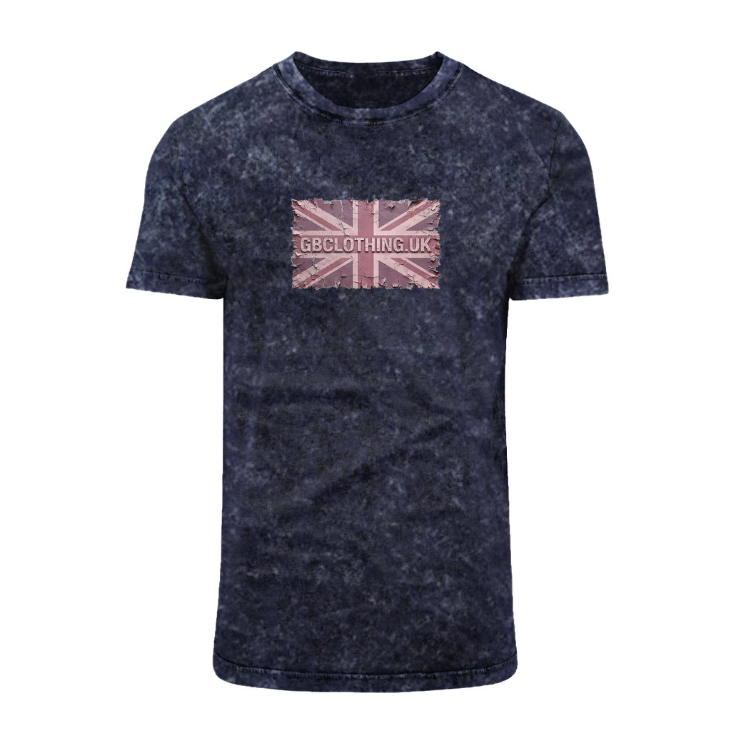 Distressed Pink Acid Washed T-Shirt