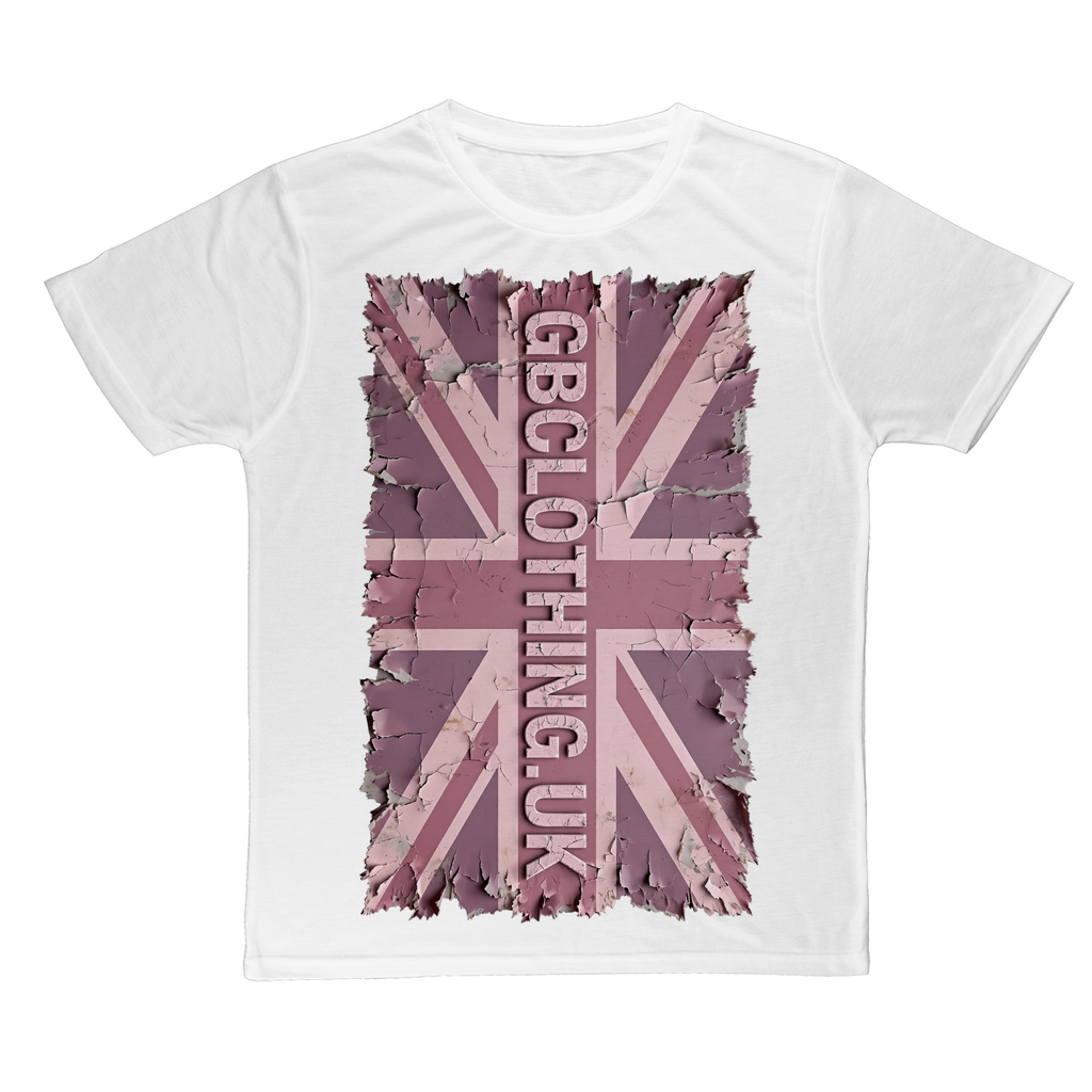 Distressed Pink Classic Sublimation Adult T-Shirt
