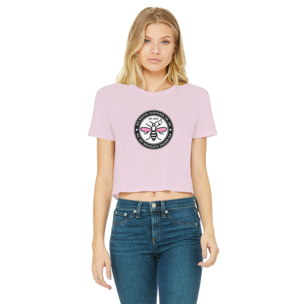 GBee Of Manchester Women's Cropped Raw Edge T-Shirt
