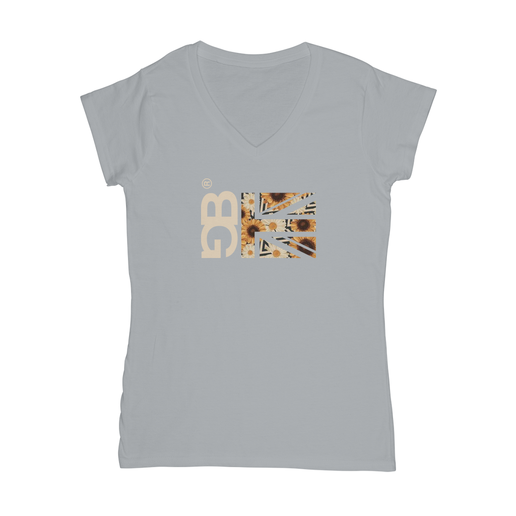 Sunflower Classic Women's V-Neck T-Shirt