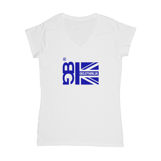 Blue Flag Classic Women's V-Neck T-Shirt