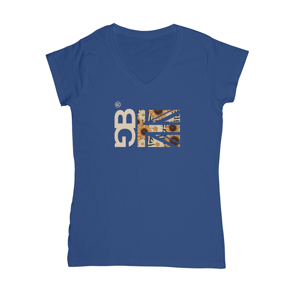 Sunflower Classic Women's V-Neck T-Shirt