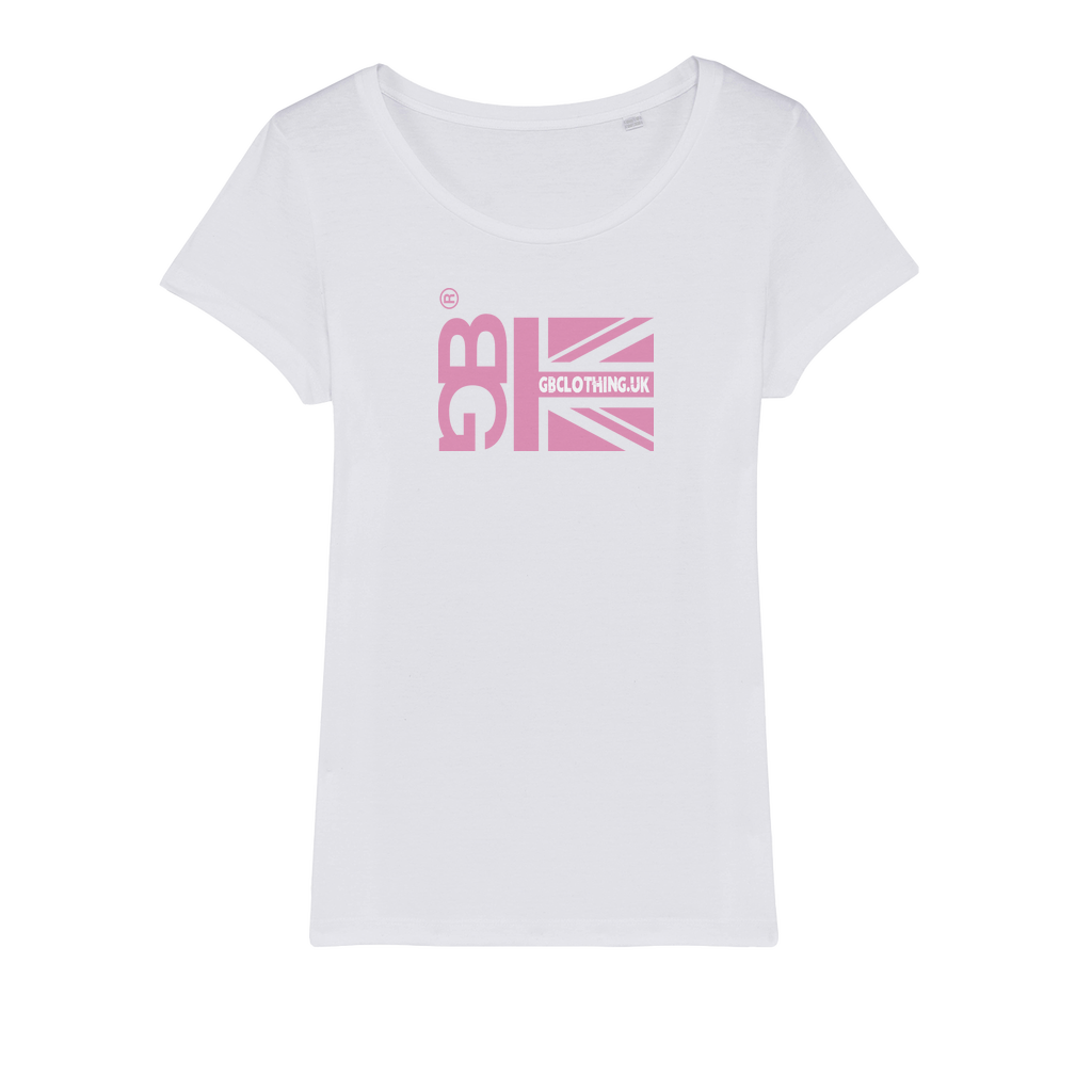 Pink Flag Organic Jersey Womens T-Shirt