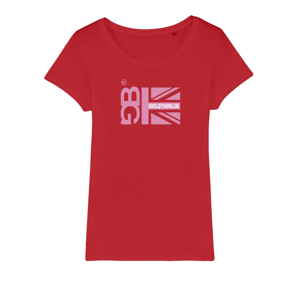 Pink Flag Organic Jersey Womens T-Shirt