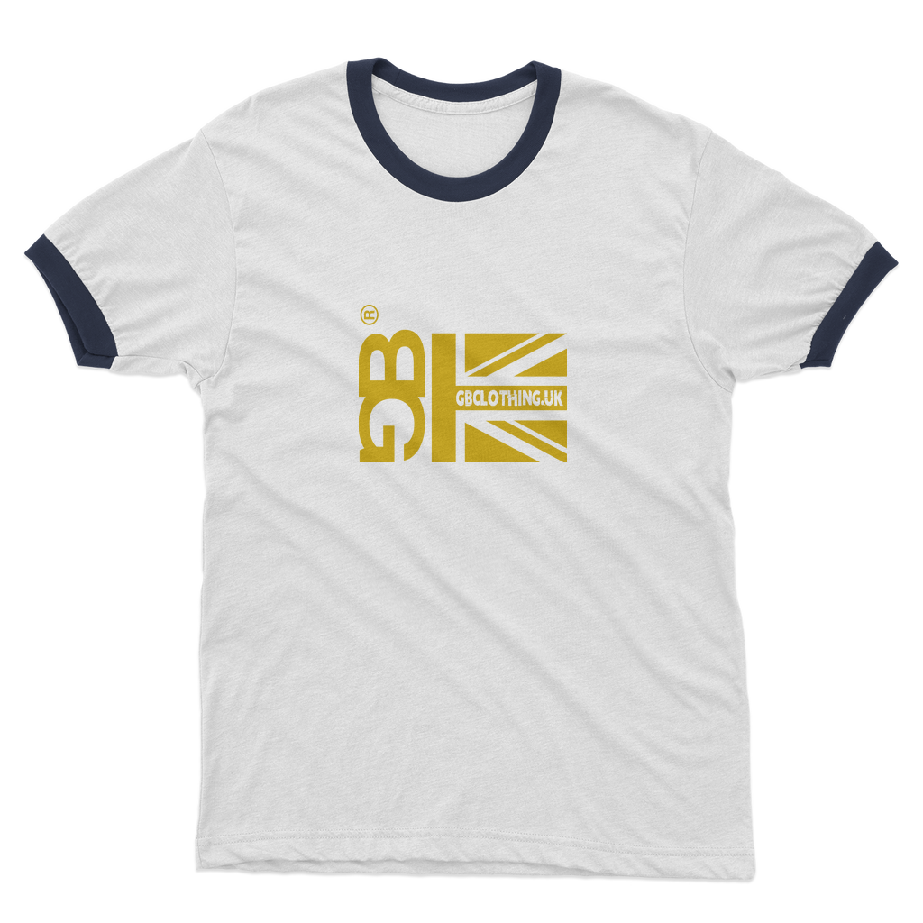 Mustard Flag Adult Ringer T-Shirt