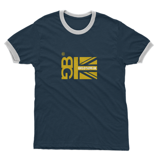 Mustard Flag Adult Ringer T-Shirt