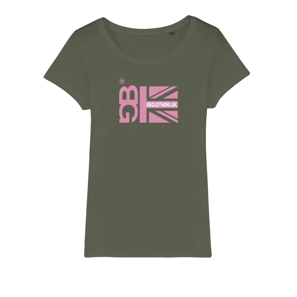Pink Flag Organic Jersey Womens T-Shirt