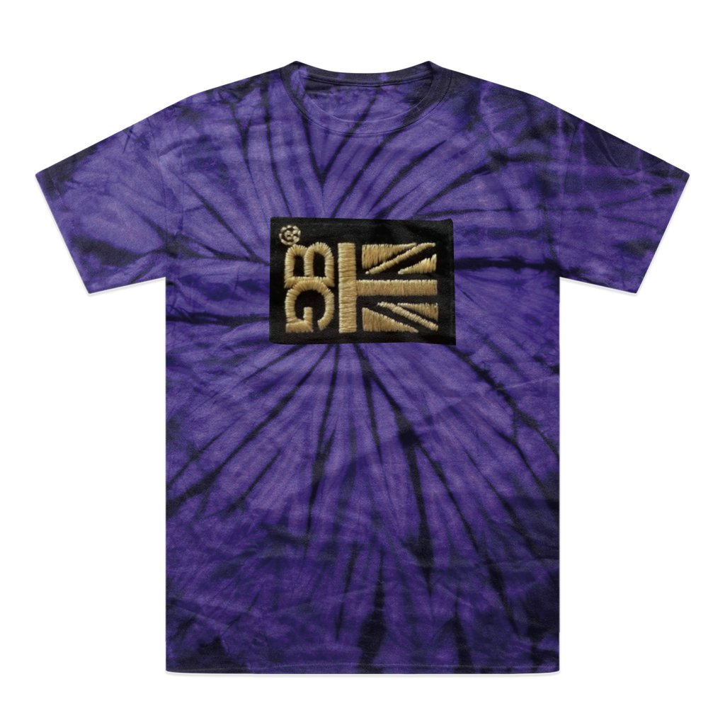GB Gold Tonal Spider Tie-Dye T-Shirt