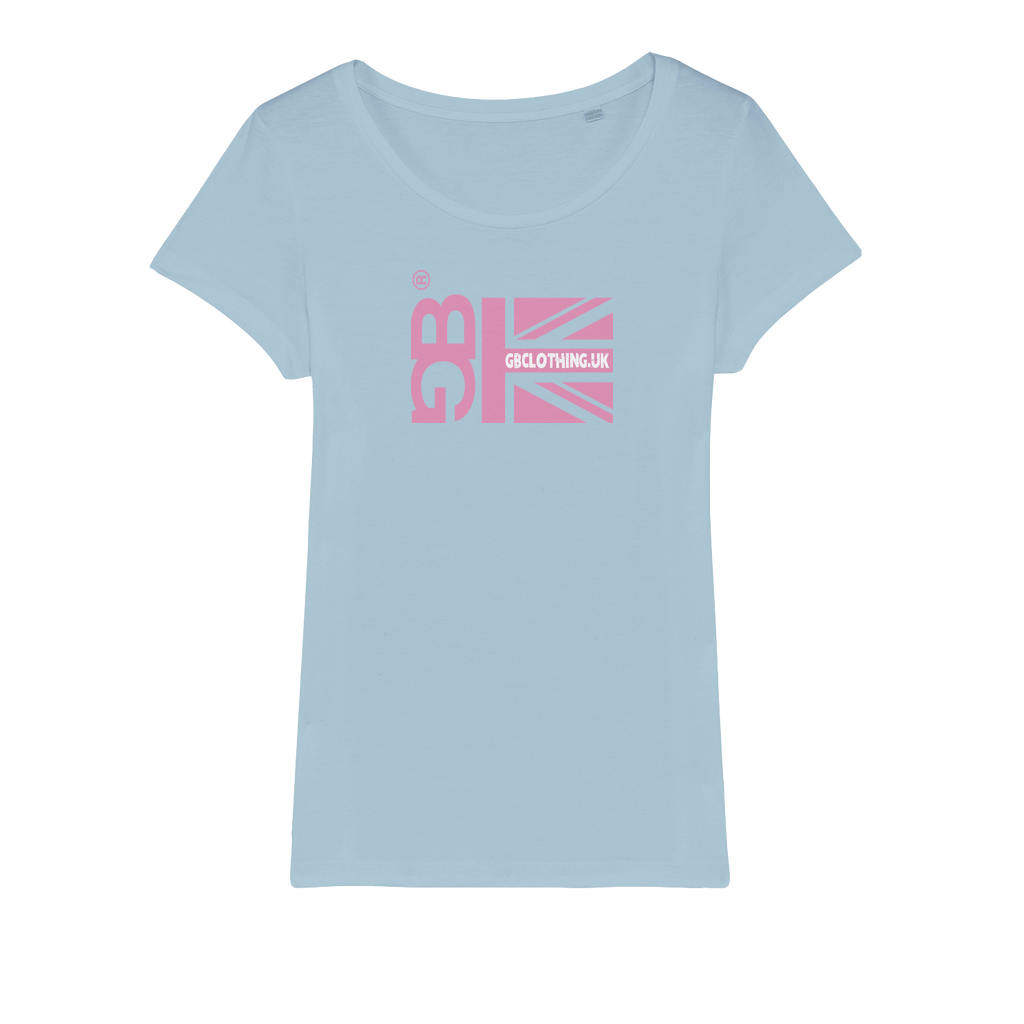 Pink Flag Organic Jersey Womens T-Shirt