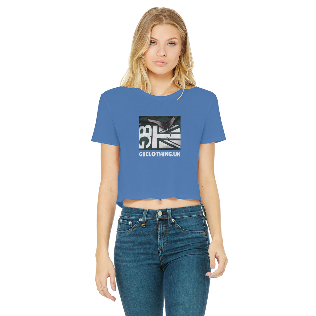 GB Clothing Classic Women's Cropped Raw Edge T-Shirt