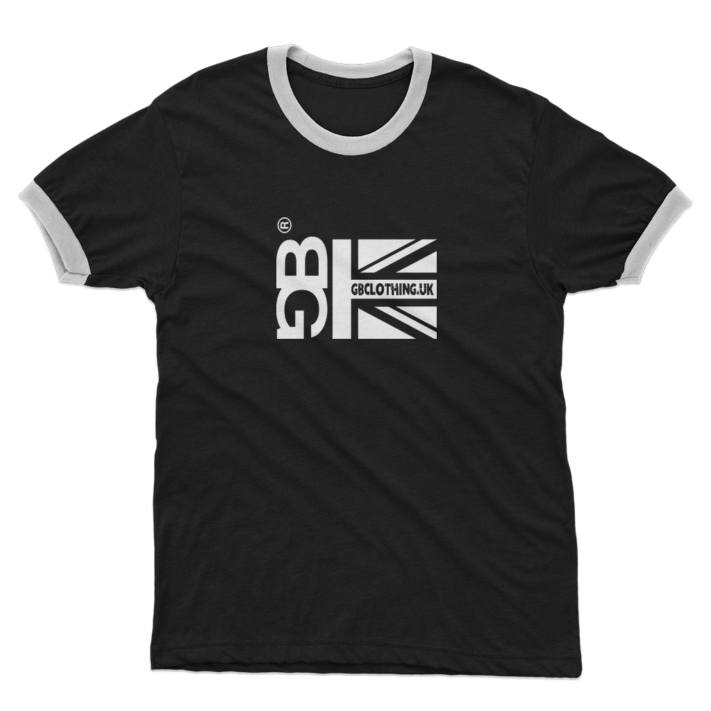 White Flag Adult Ringer T-Shirt