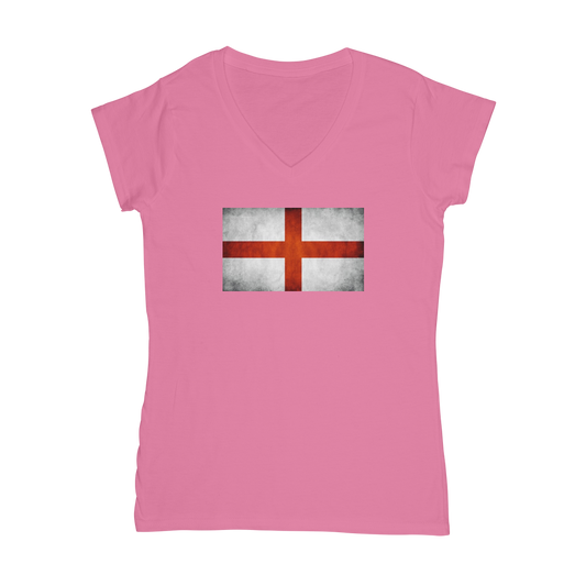England Women's V-Neck T-Shirt