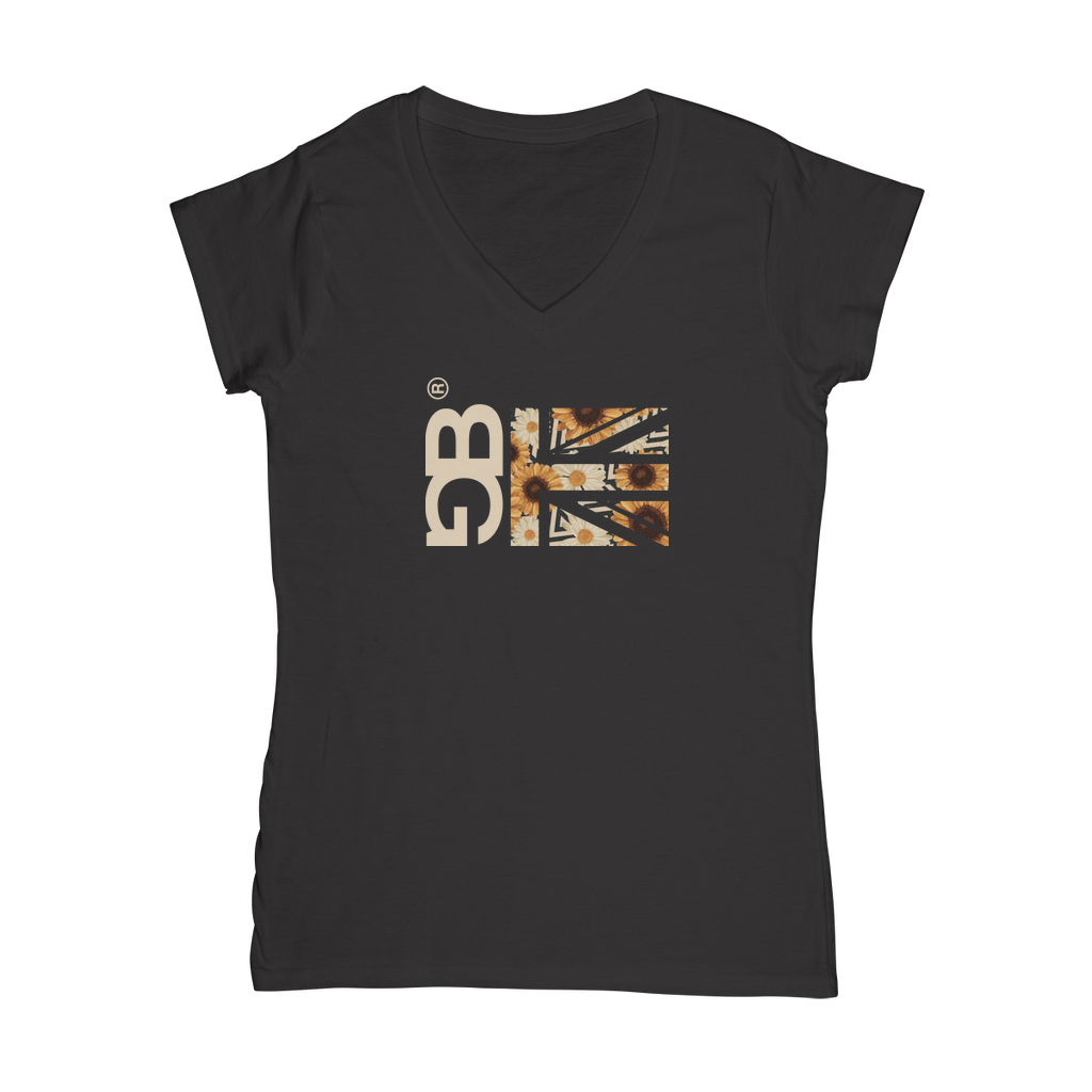 Sunflower Classic Women's V-Neck T-Shirt