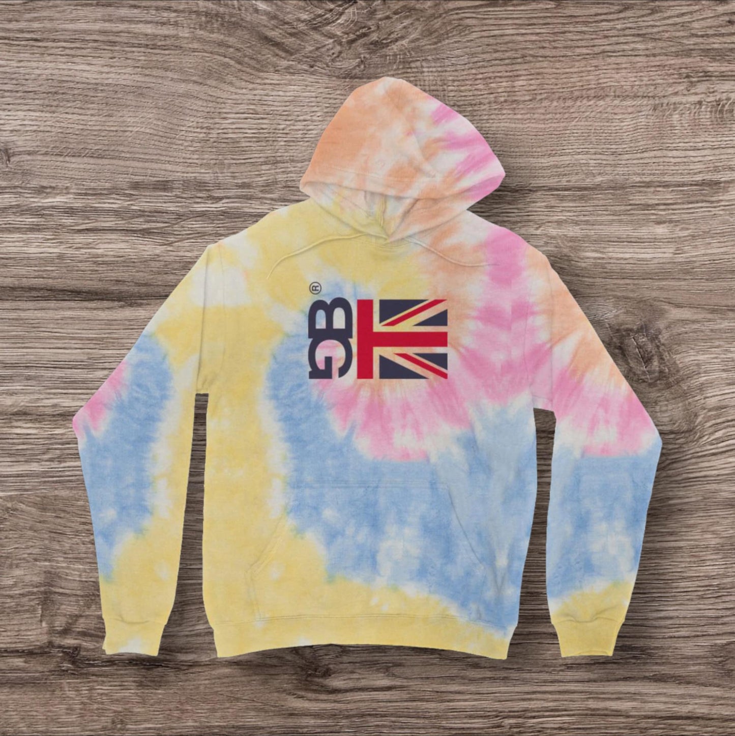 Union Jack Tie Dye Hoodie