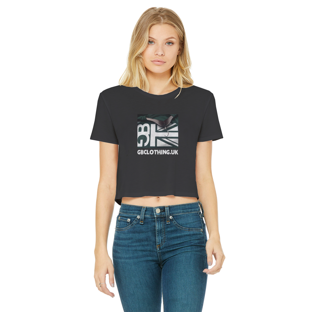 GB Clothing Classic Women's Cropped Raw Edge T-Shirt