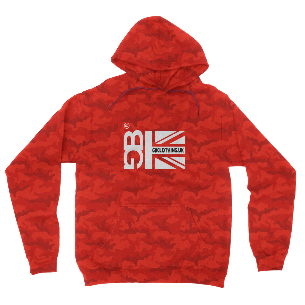 White Flag Camouflage Adult Hoodie