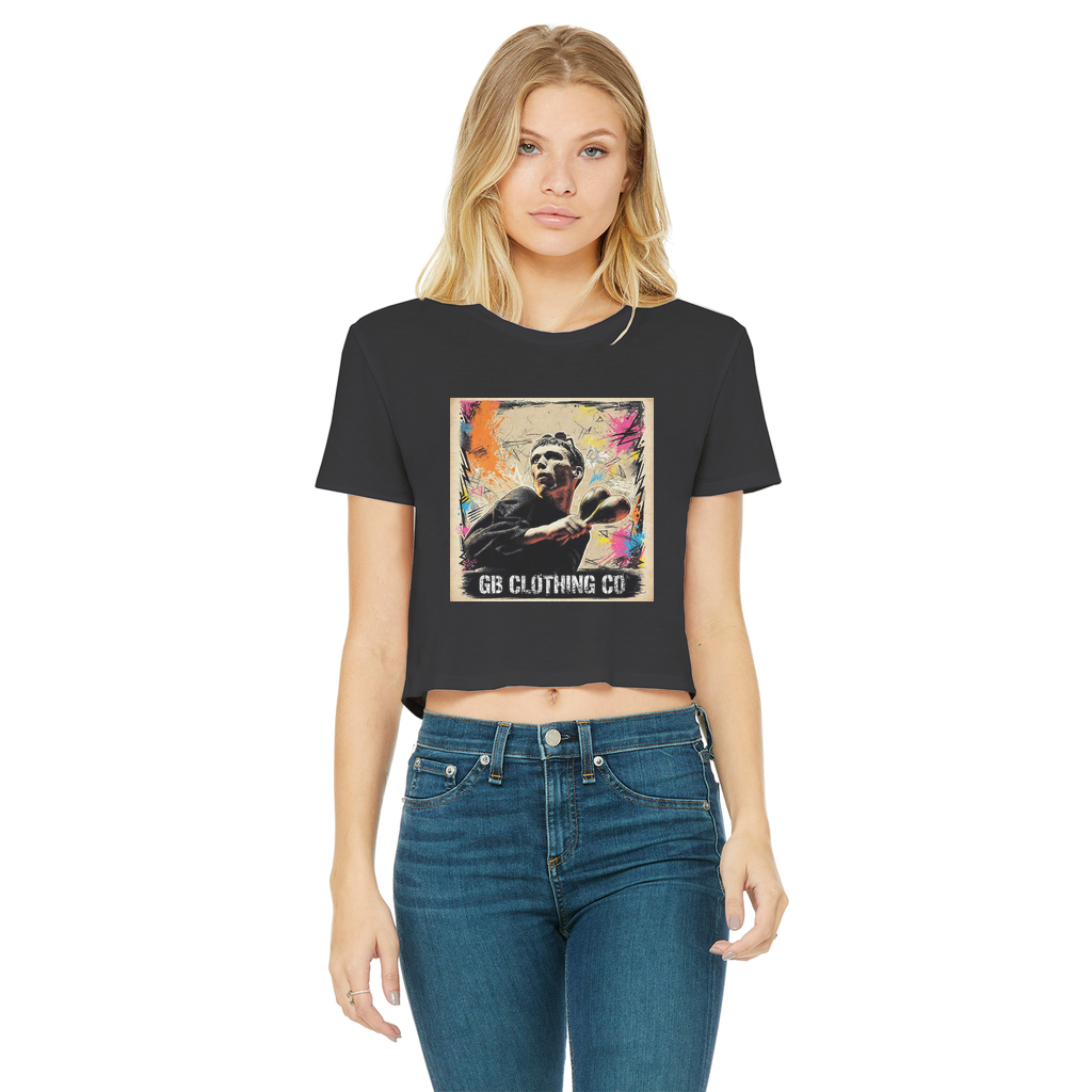GB Legends - Bez Classic Women's Cropped Raw Edge T-Shirt