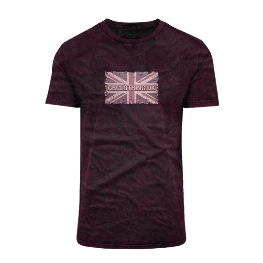 Distressed Pink Acid Washed T-Shirt