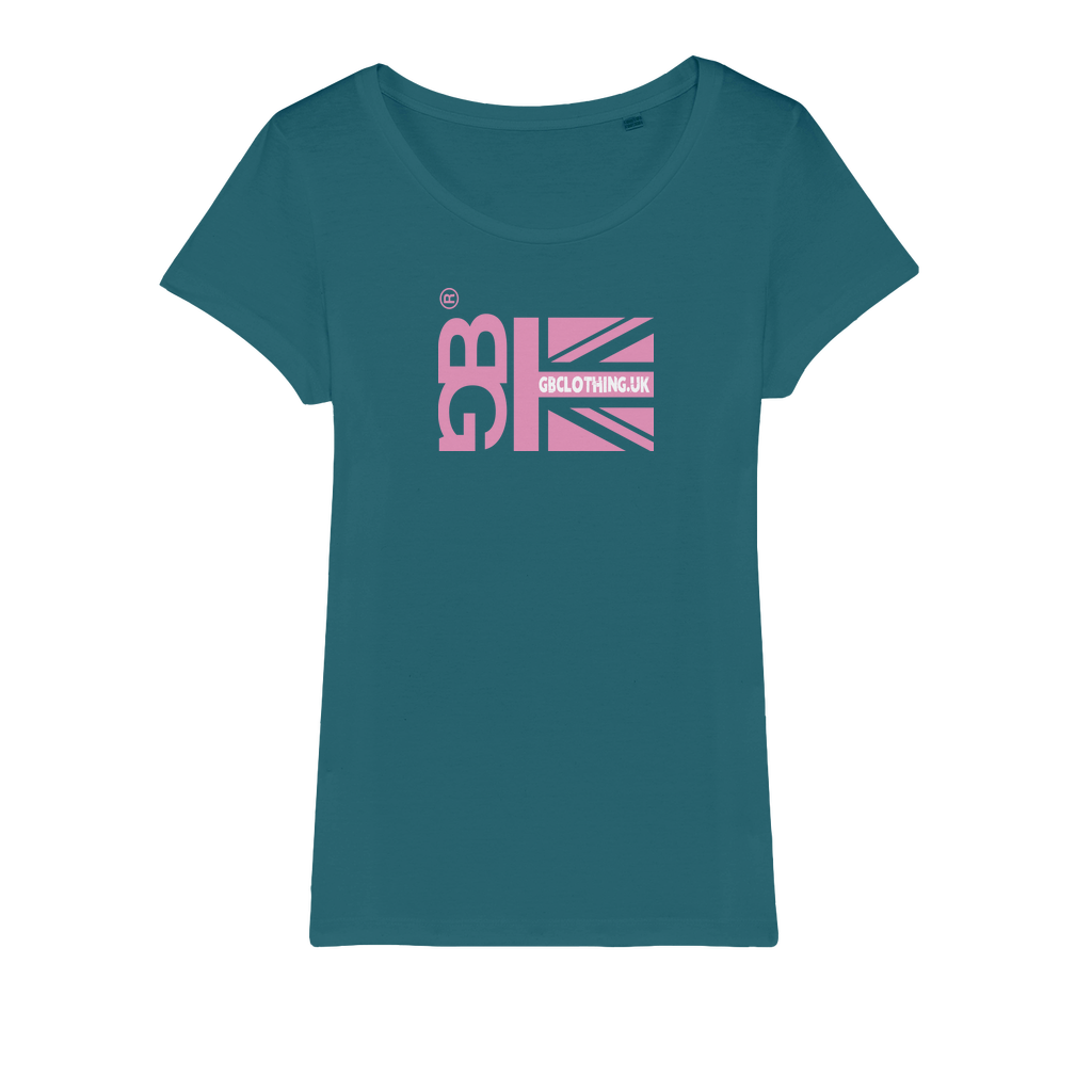 Pink Flag Organic Jersey Womens T-Shirt