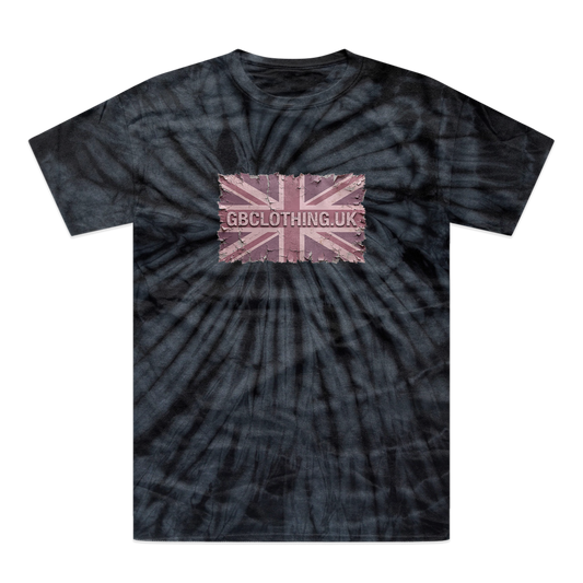 Distressed Pink Tonal Spider Tie-Dye T-Shirt