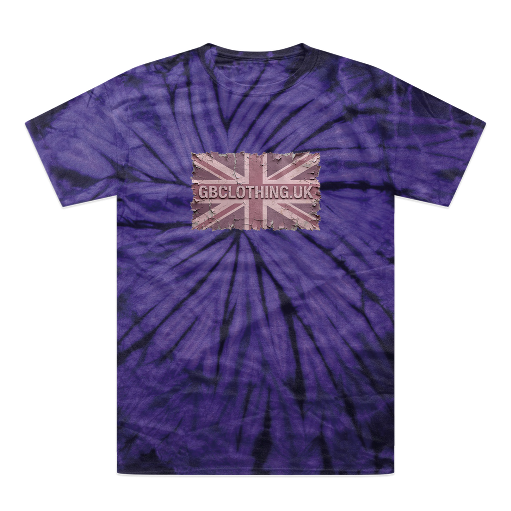 Distressed Pink Tonal Spider Tie-Dye T-Shirt