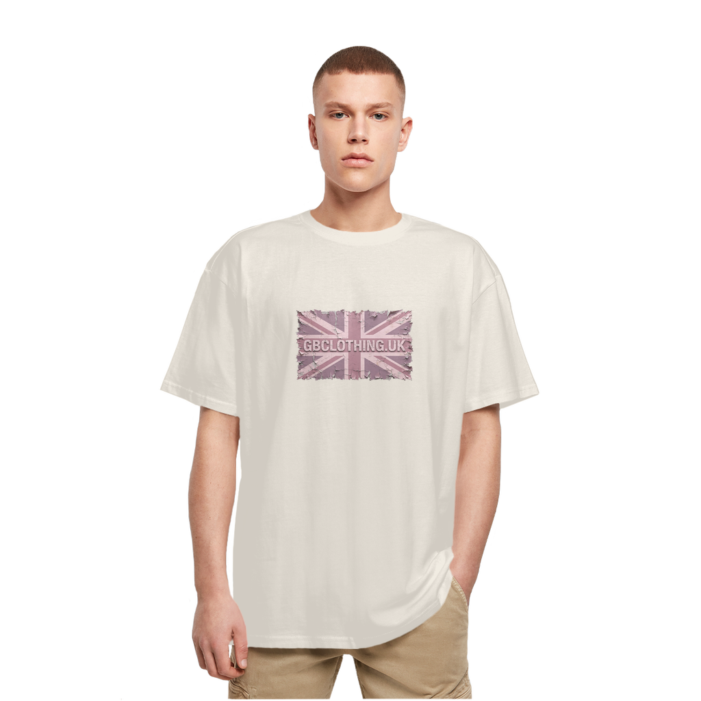 Distressed Pink Heavy Oversized T-Shirt