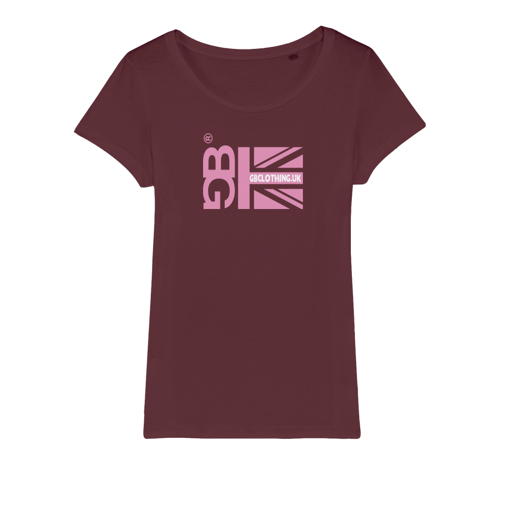 Pink Flag Organic Jersey Womens T-Shirt