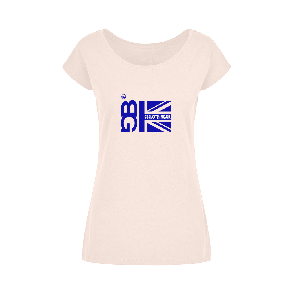 Blue Flag Wide Neck Womens T-Shirt XS-5XL