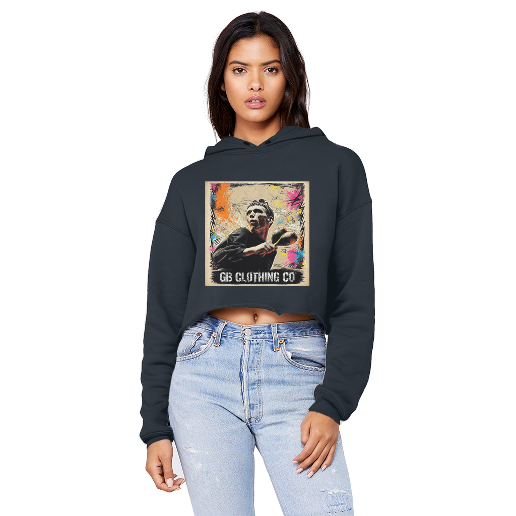 GB Legends - Bez Cropped Raw Edge Boyfriend Hoodie