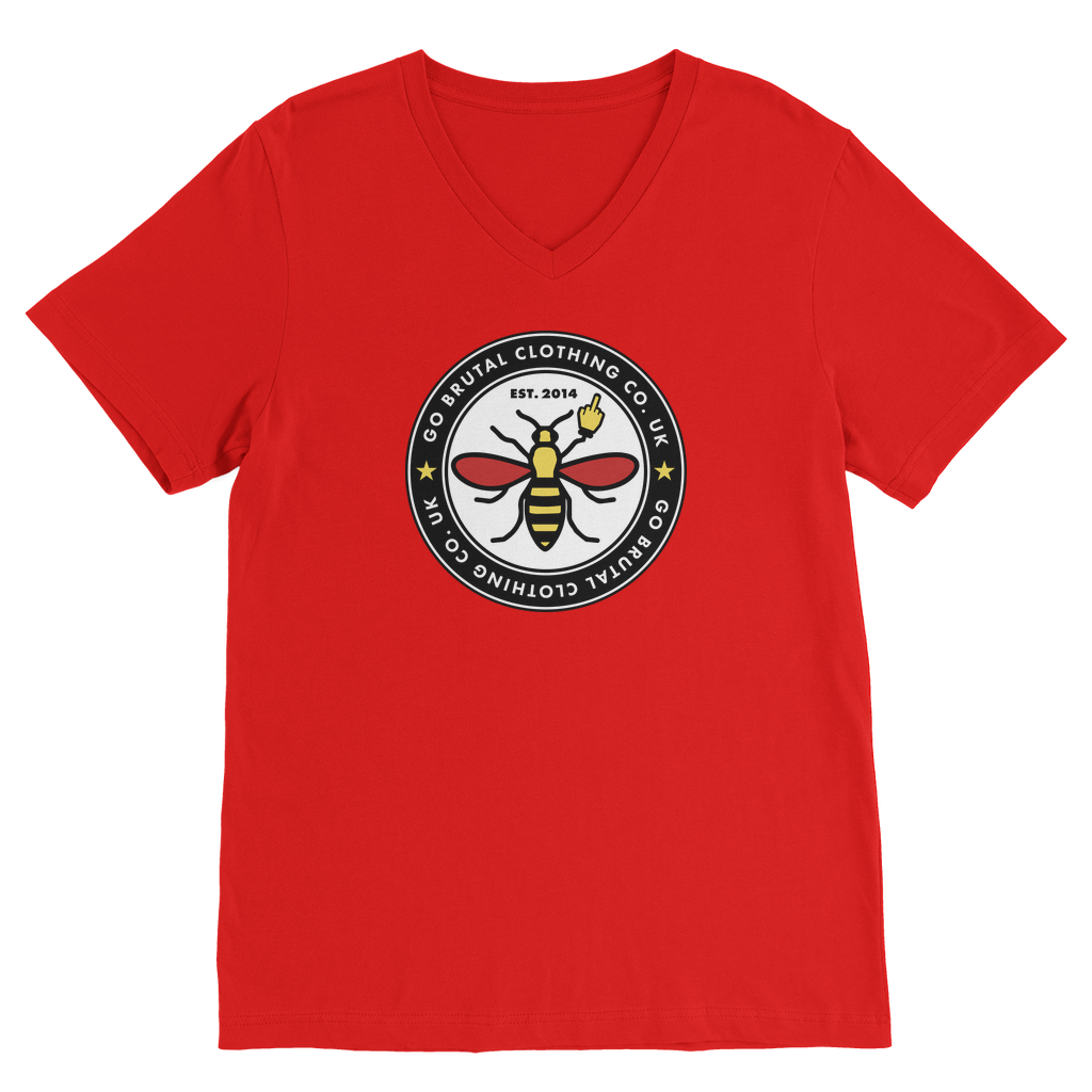GBee Of Manchester Classic V-Neck T-Shirt
