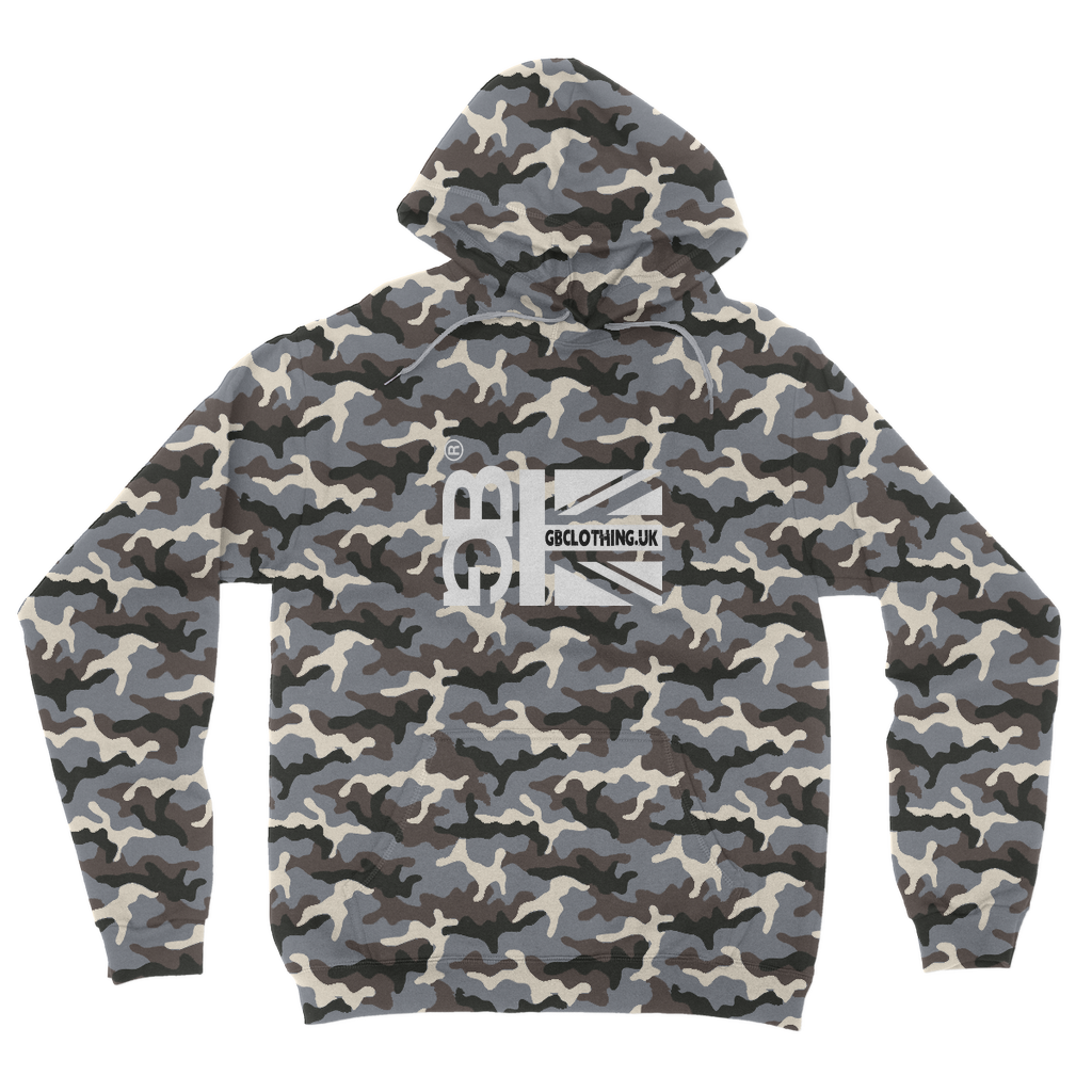 White Flag Camouflage Adult Hoodie
