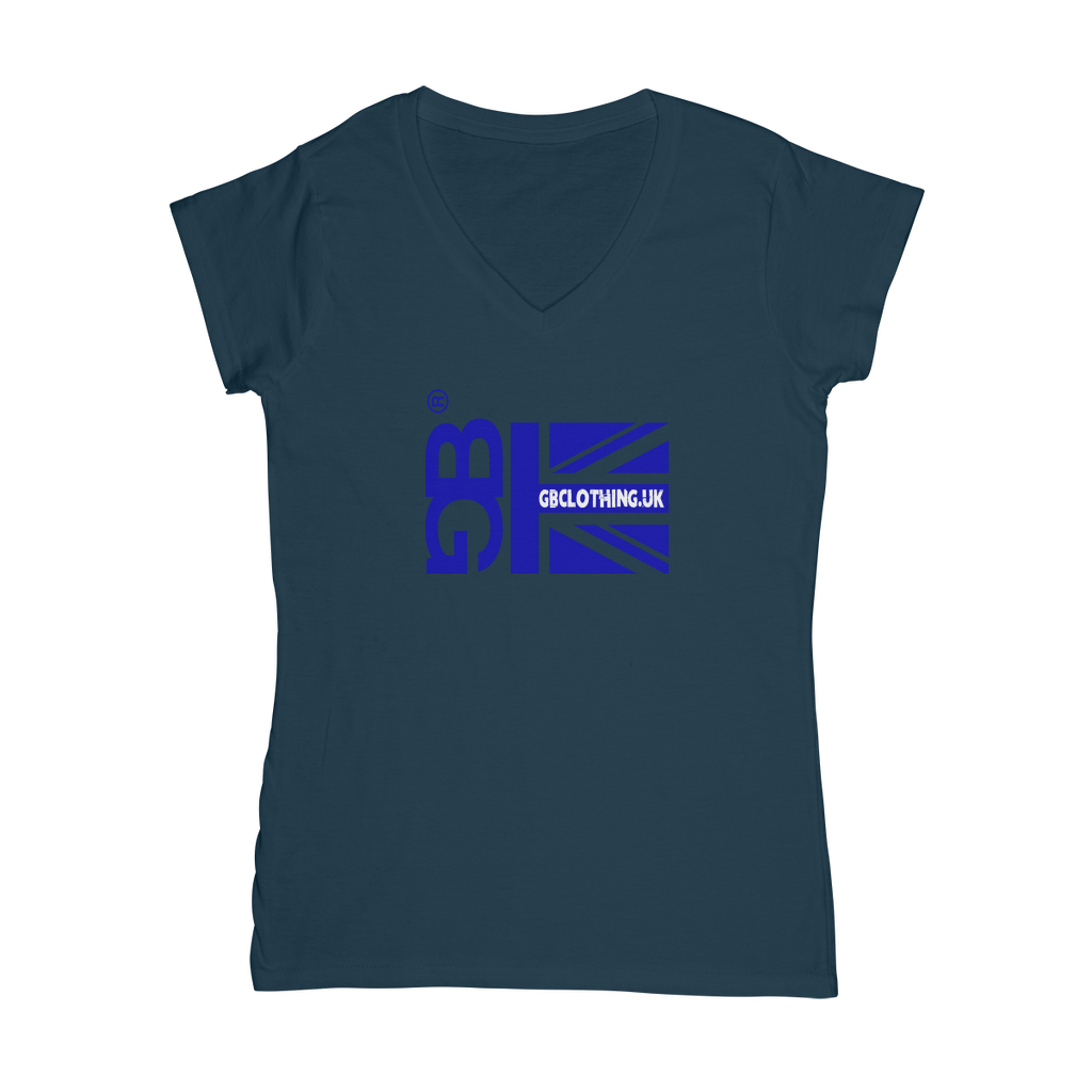Blue Flag Classic Women's V-Neck T-Shirt