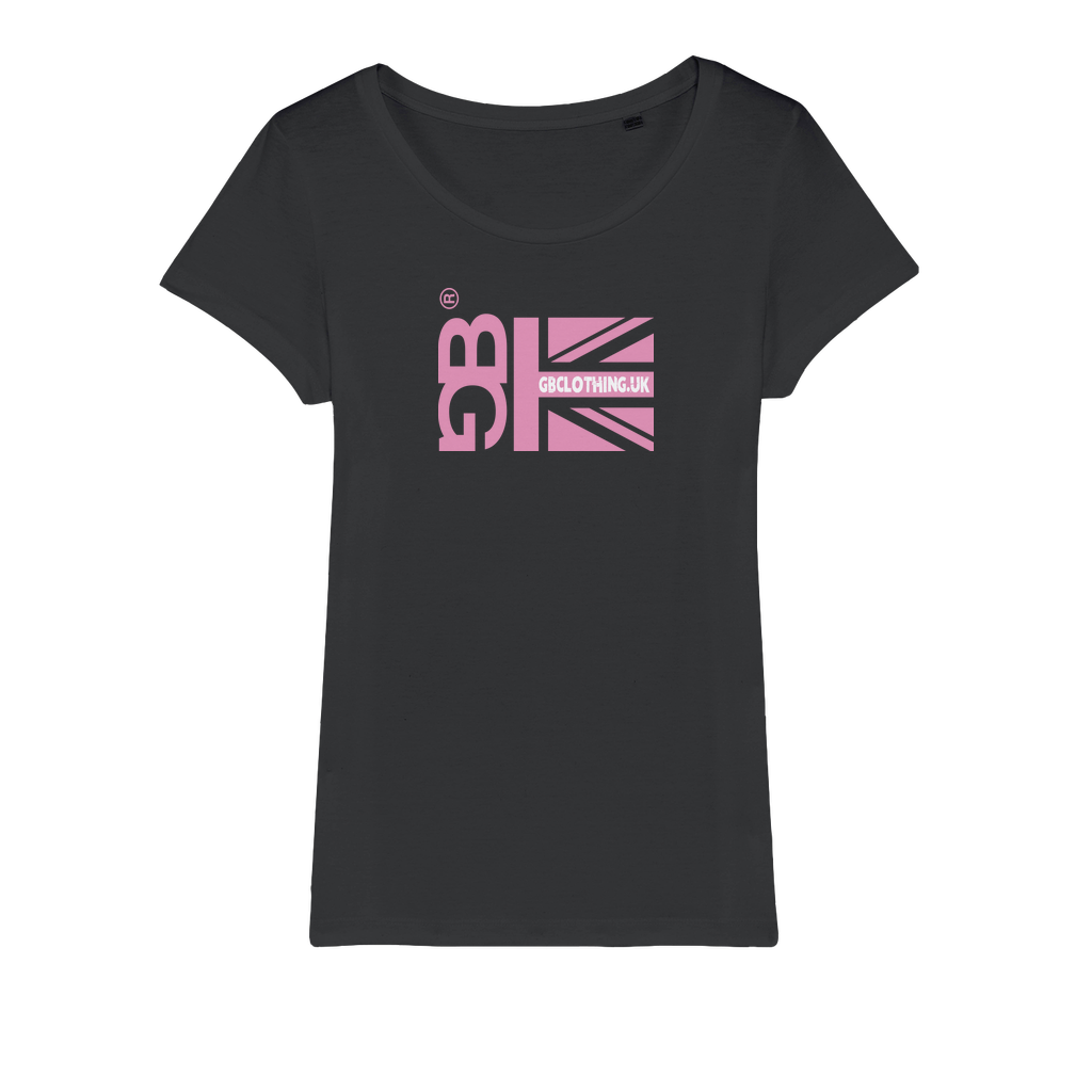 Pink Flag Organic Jersey Womens T-Shirt