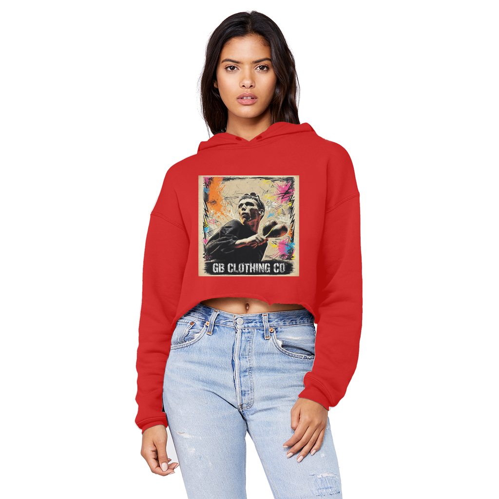 GB Legends - Bez Cropped Raw Edge Boyfriend Hoodie
