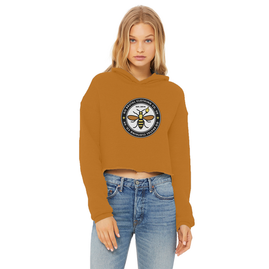GBee Of Manchester Ladies Cropped Raw Edge Hoodie