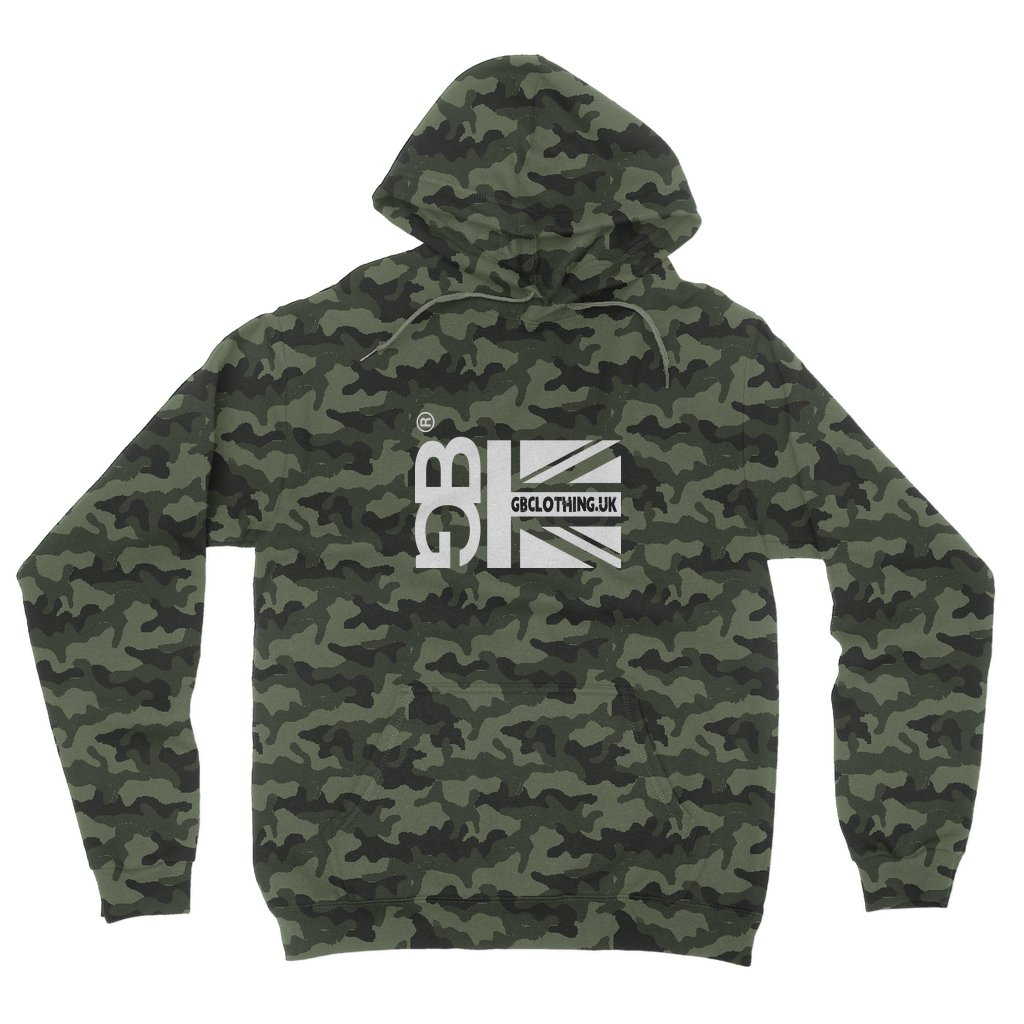 White Flag Camouflage Adult Hoodie