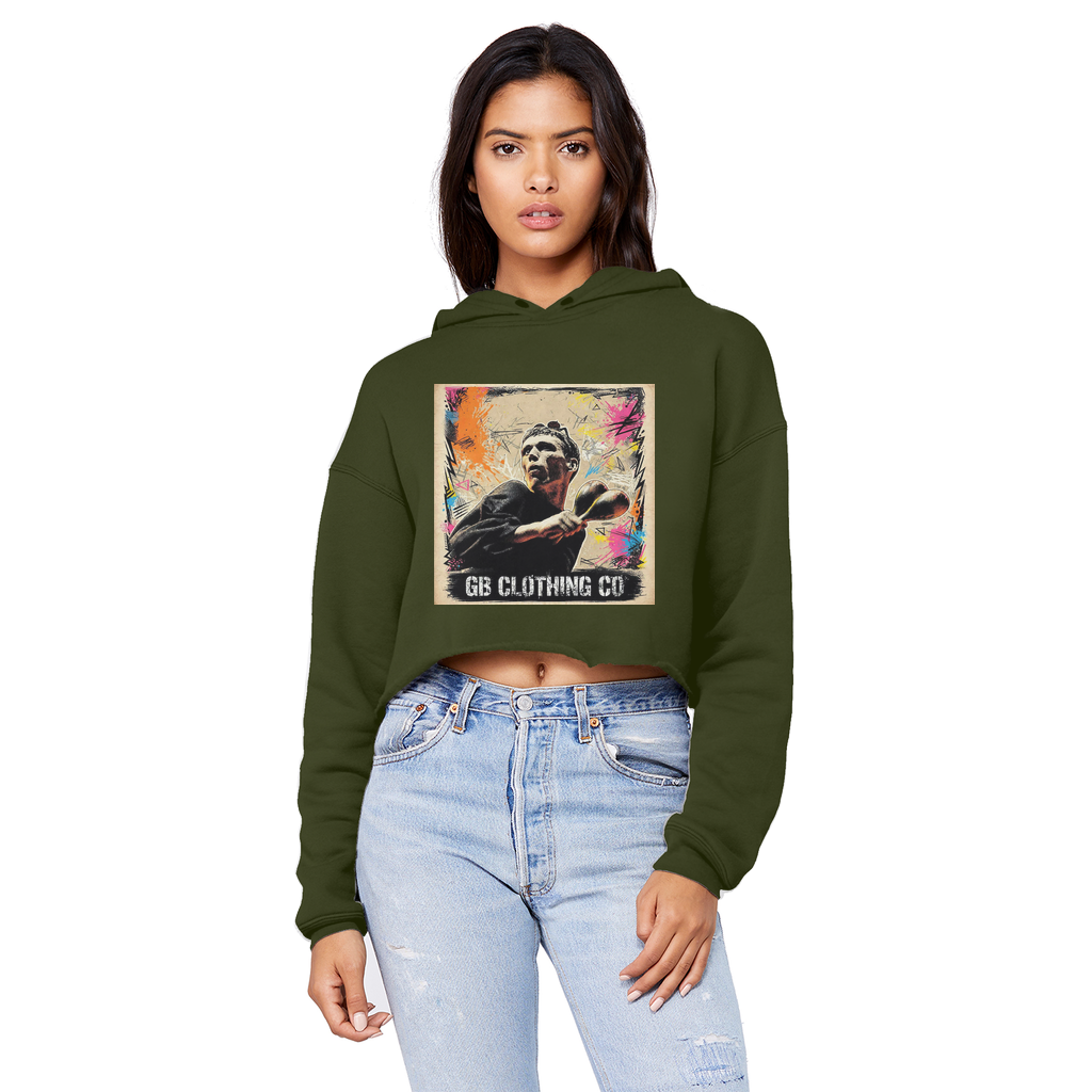 GB Legends - Bez Cropped Raw Edge Boyfriend Hoodie