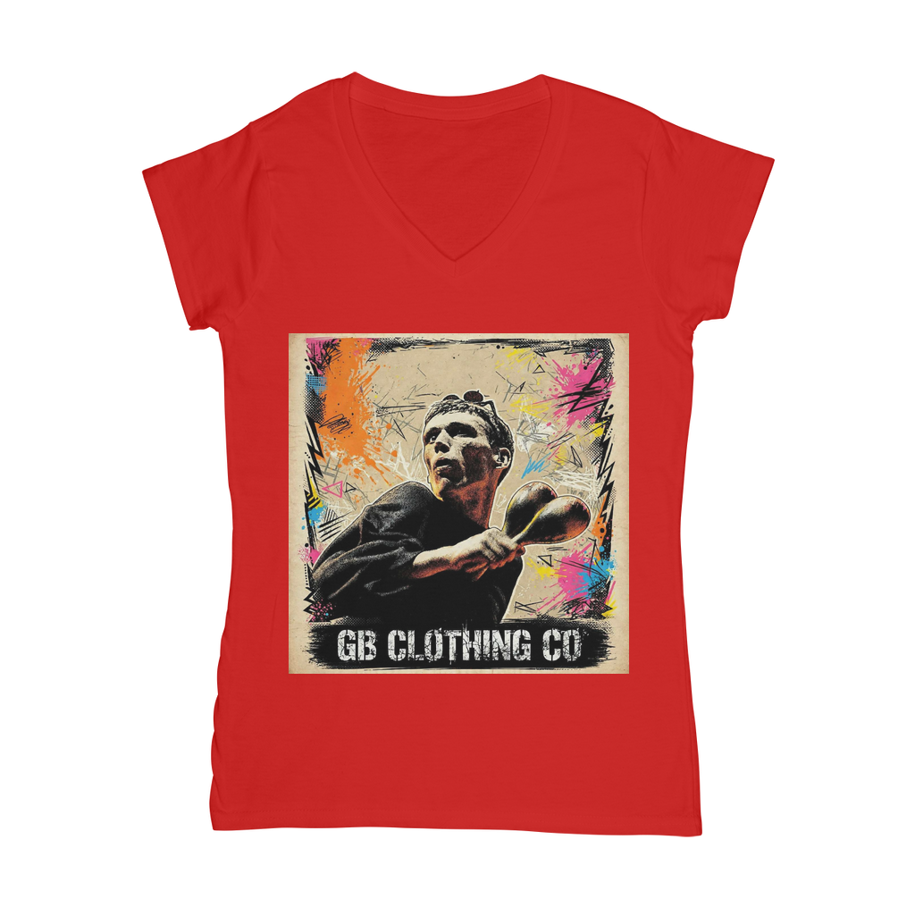 GB Legends - Bez Classic Women's V-Neck T-Shirt