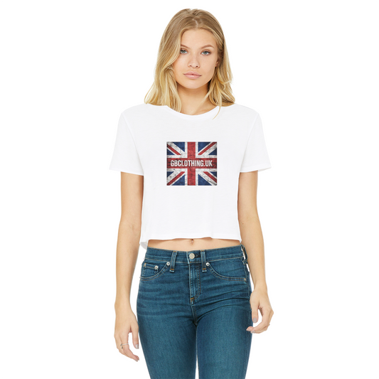 GB Classic Women's Cropped Raw Edge T-Shirt