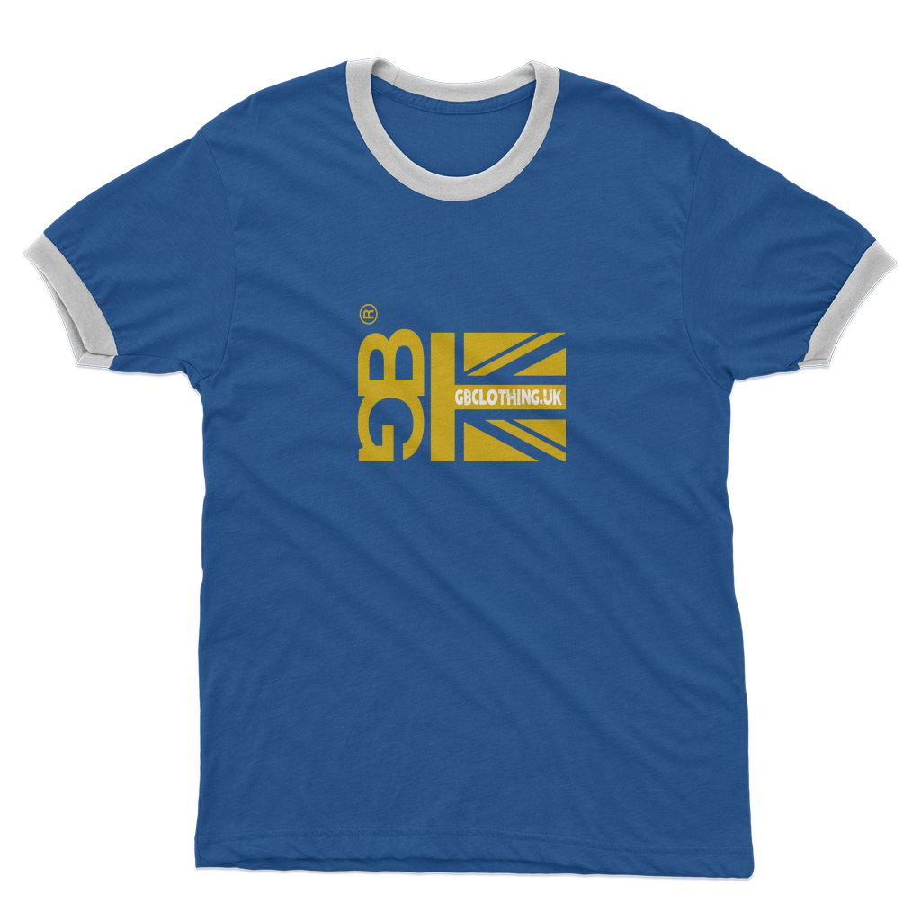 Mustard Flag Adult Ringer T-Shirt