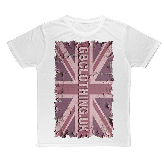 Distressed Pink Classic Sublimation Adult T-Shirt