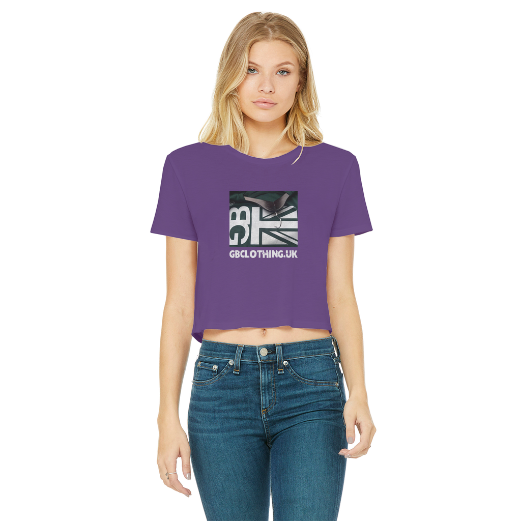 GB Clothing Classic Women's Cropped Raw Edge T-Shirt