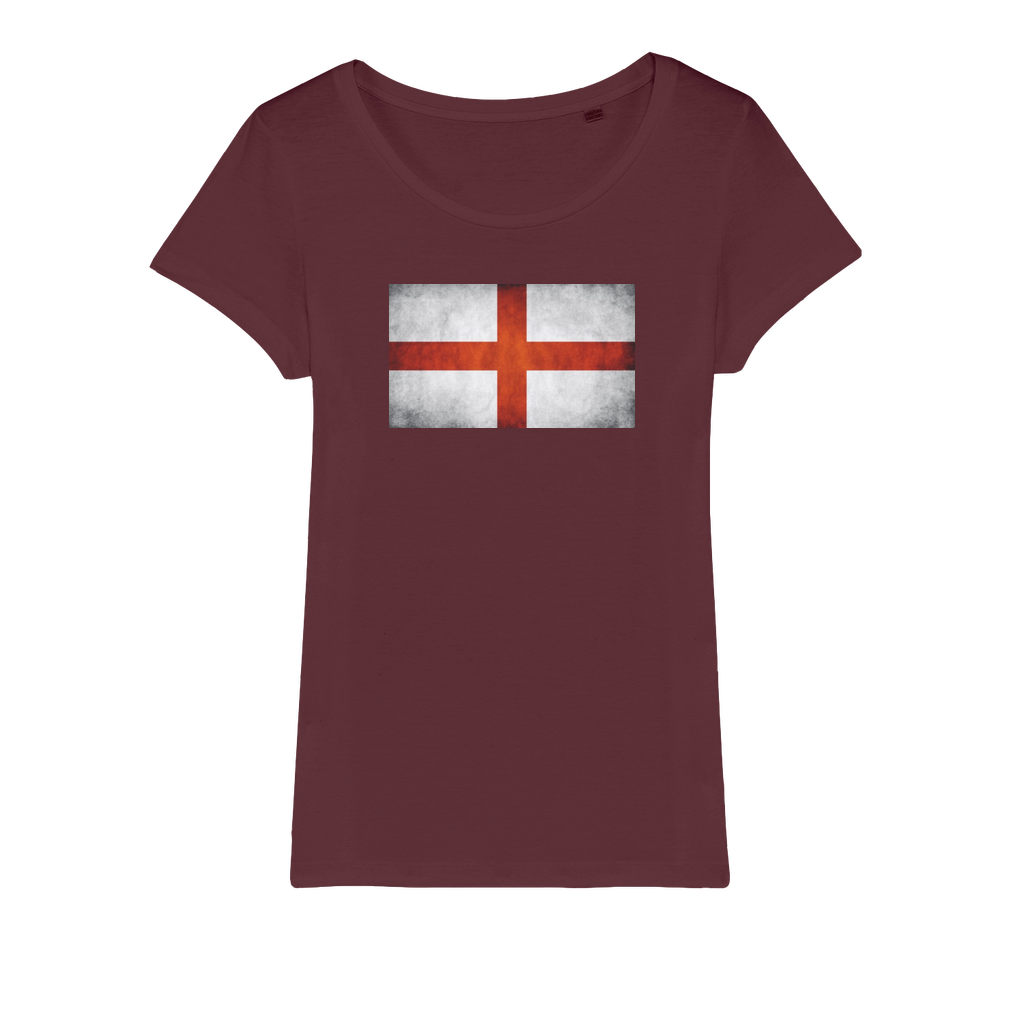 England Organic Jersey Womens T-Shirt