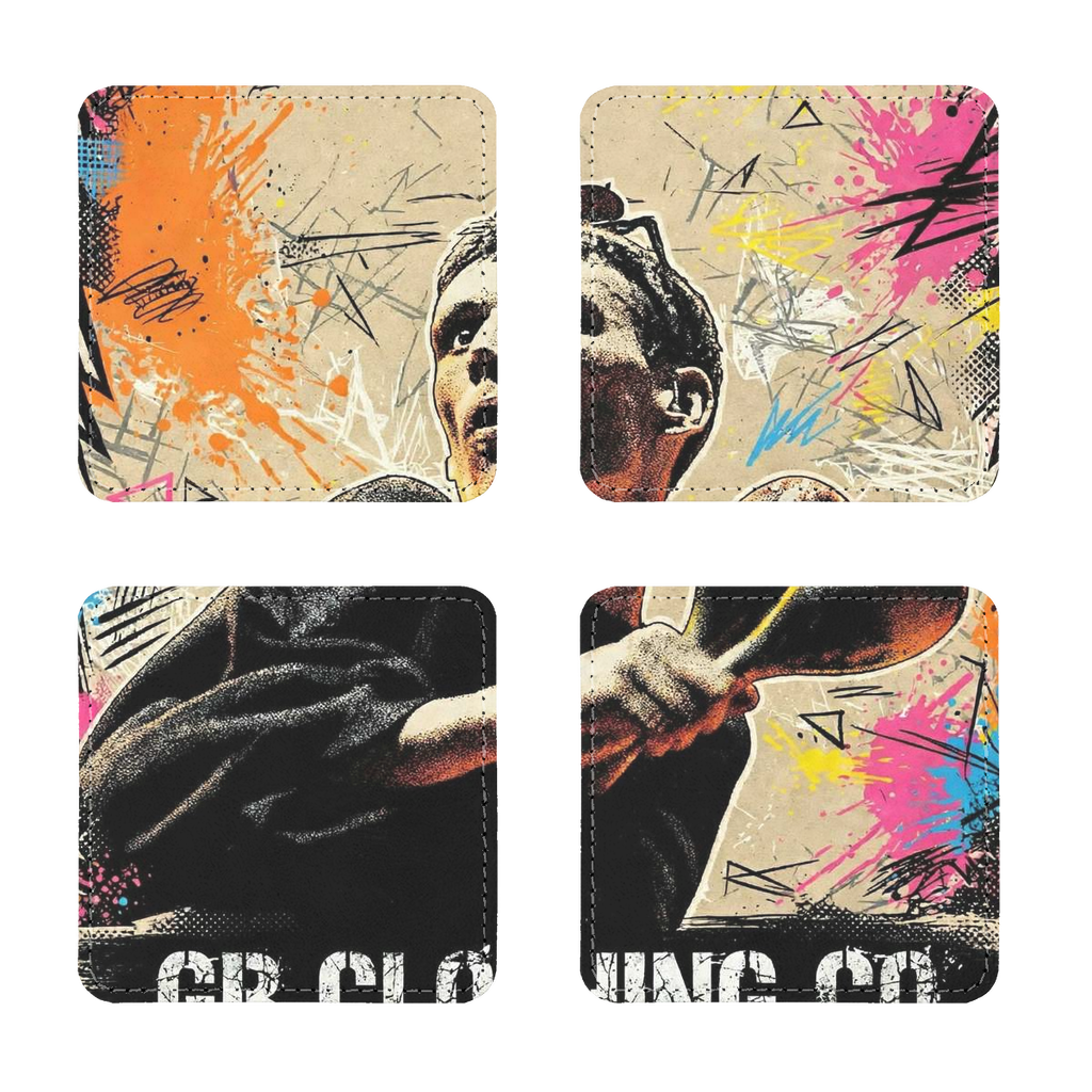 GB Legends - Bez Sublimation Coasters Pack of Four