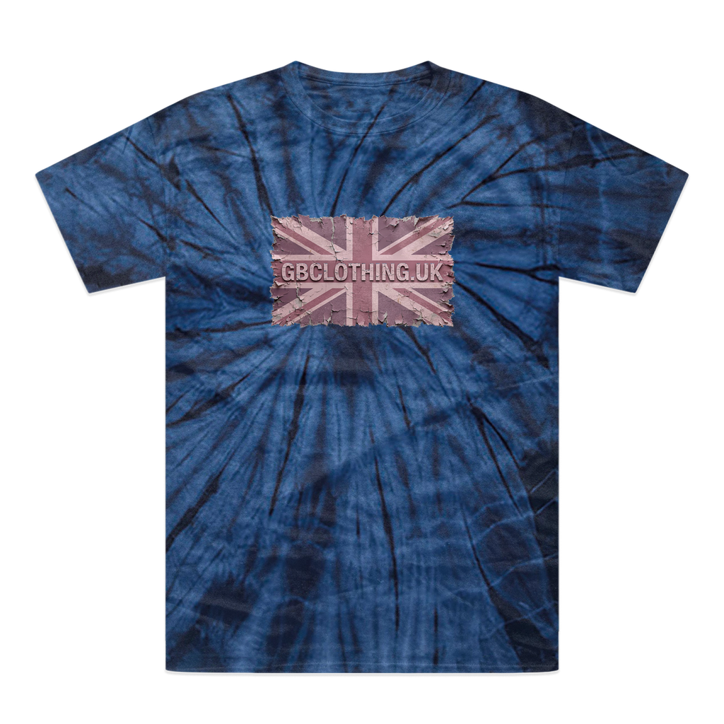 Distressed Pink Tonal Spider Tie-Dye T-Shirt
